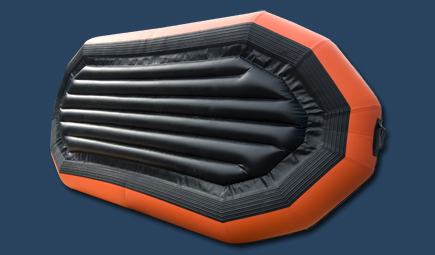 River raft 12 ft inflatable boat bottom view
